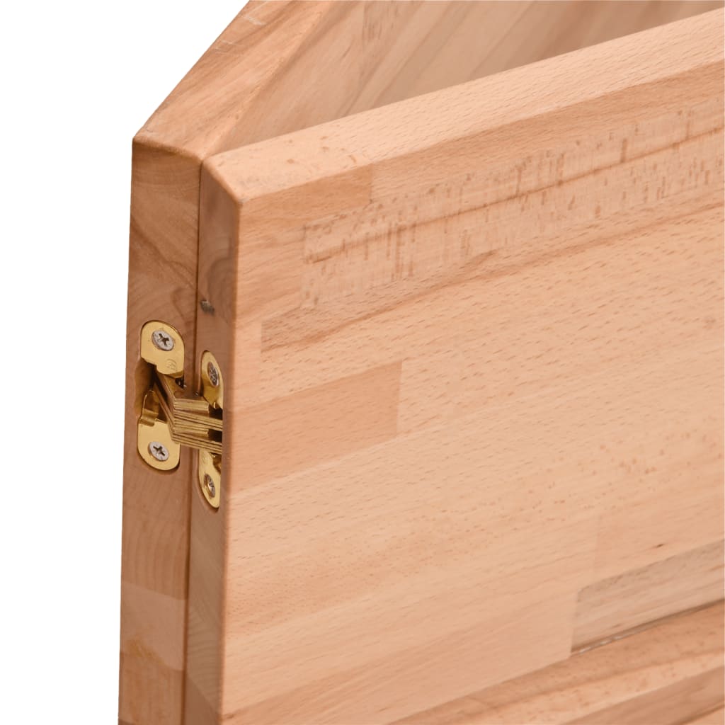 vidaXL Schreibtischplatte 150x55x2,5 cm Massivholz Buche