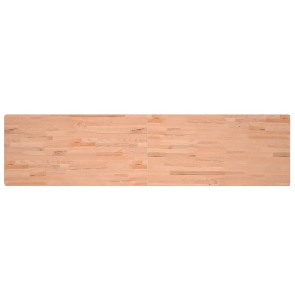 vidaXL Schreibtischplatte 220x55x2,5 cm Massivholz Buche