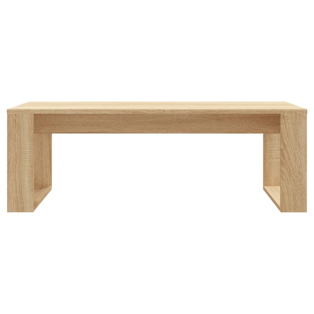 vidaXL Table basse chêne Sonoma 102x50x35 cm bois d'ingénierie
