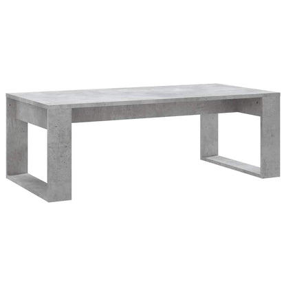 vidaXL Table basse gris béton 102x50x35 cm Aggloméré