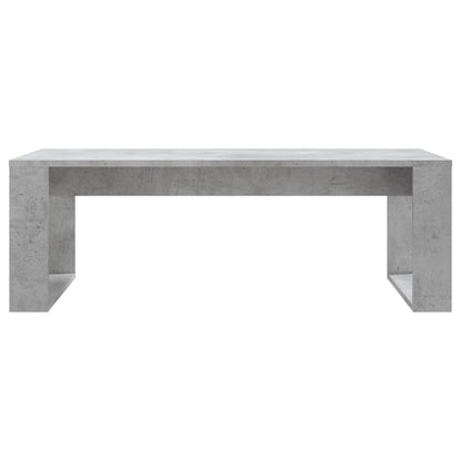 vidaXL Table basse gris béton 102x50x35 cm Aggloméré