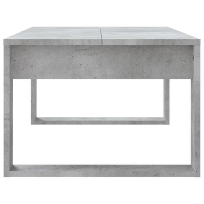 vidaXL Table basse gris béton 102x50x35 cm Aggloméré