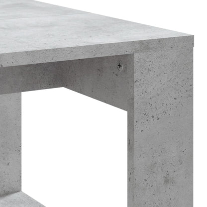 vidaXL Table basse gris béton 102x50x35 cm Aggloméré