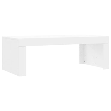 vidaXL Table basse Blanc 102x50x36 cm Bois d'ingénierie
