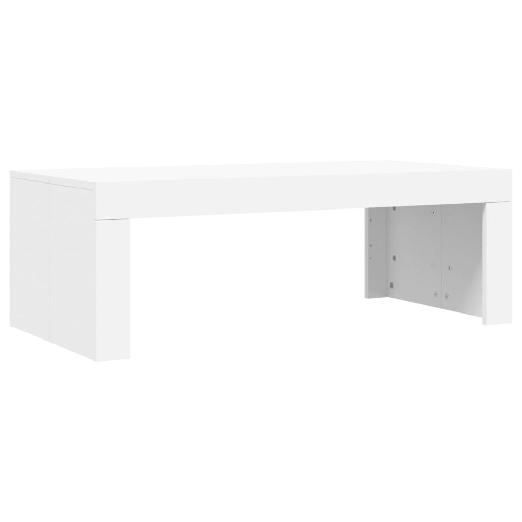 vidaXL Table basse Blanc 102x50x36 cm Bois d'ingénierie