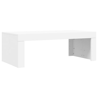 vidaXL Table basse Blanc 102x50x36 cm Bois d'ingénierie