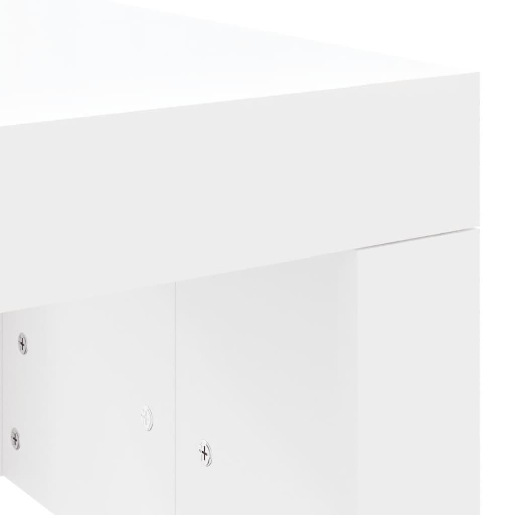 vidaXL Table basse Blanc 102x50x36 cm Bois d'ingénierie