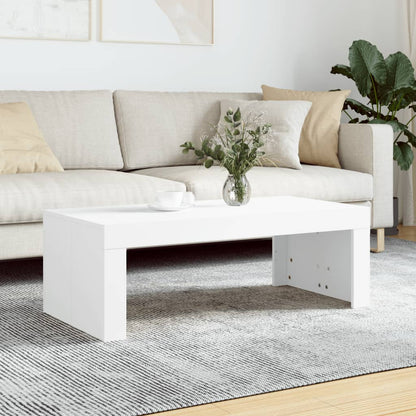 vidaXL Table basse Blanc 102x50x36 cm Bois d'ingénierie