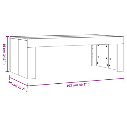 vidaXL Couchtisch Schwarz 102x50x36 cm Holzwerkstoff