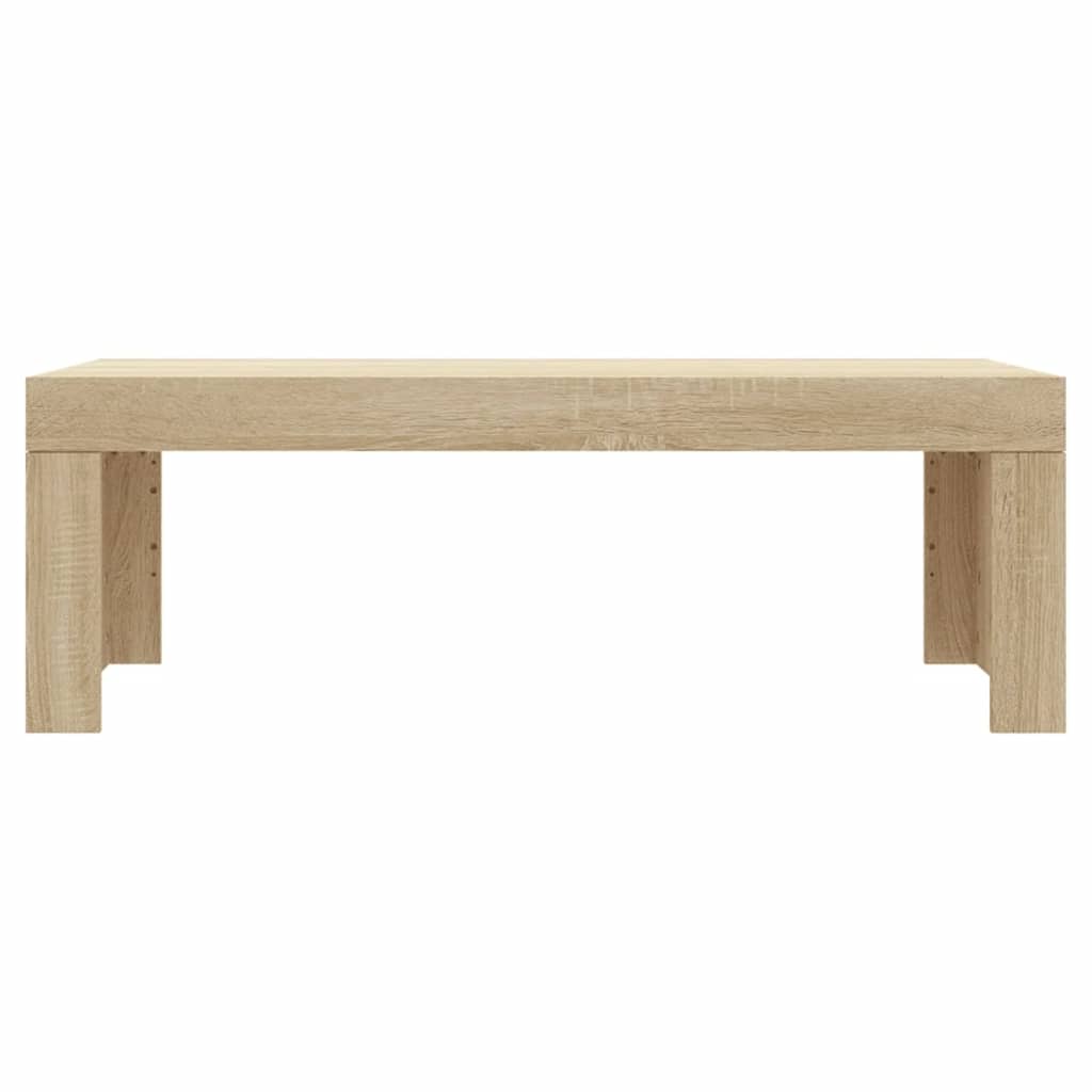 vidaXL Table basse chêne Sonoma 102x50x36 cm bois d'ingénierie