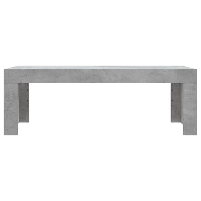 vidaXL Table basse gris béton 102x50x36 cm Aggloméré