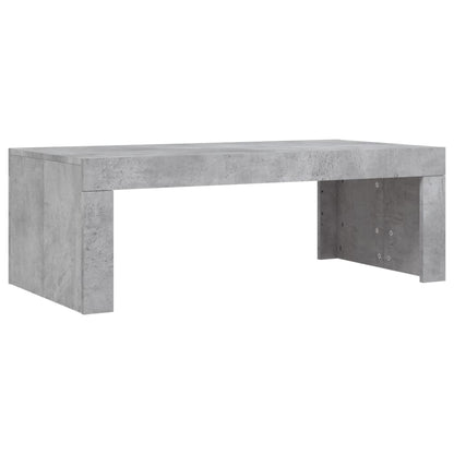vidaXL Table basse gris béton 102x50x36 cm Aggloméré