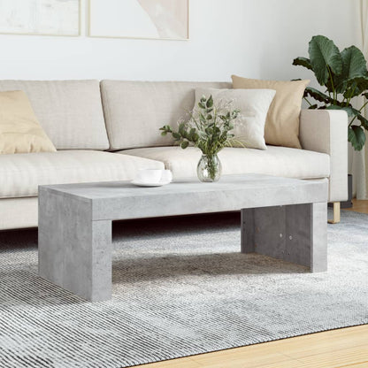 vidaXL Table basse gris béton 102x50x36 cm Aggloméré