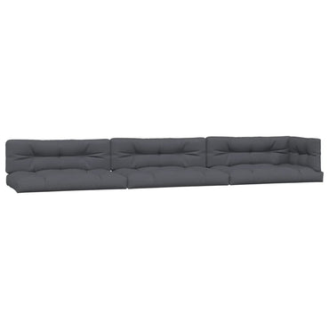vidaXL Coussins de palette 7 pcs Anthracite Tissu