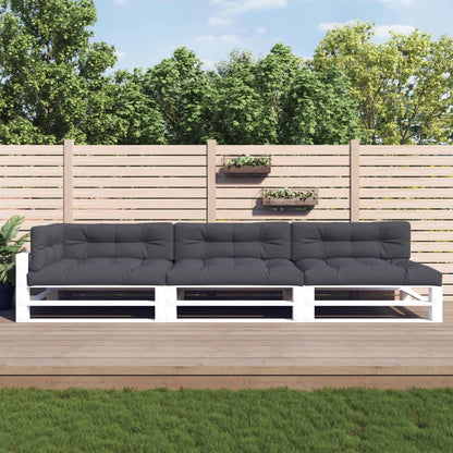 vidaXL Coussins de palette 7 pcs Anthracite Tissu
