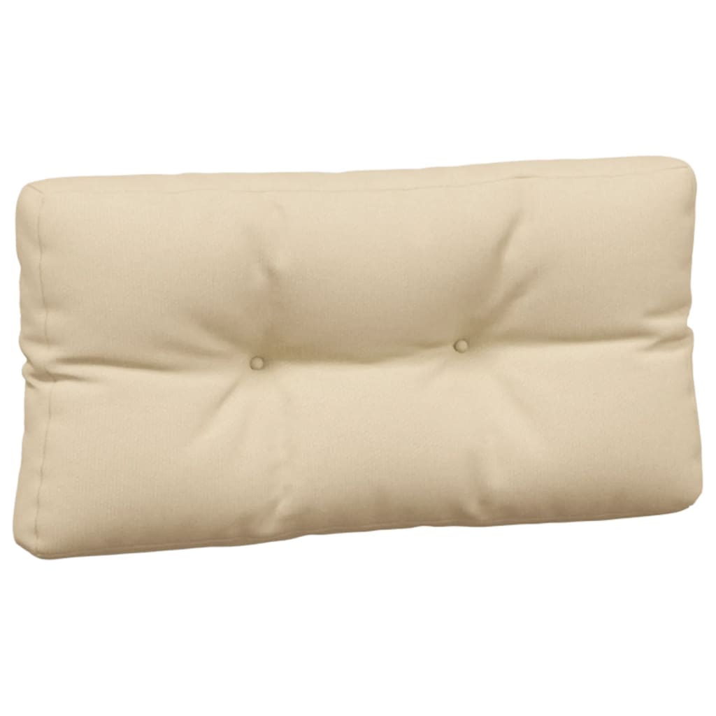 vidaXL Coussins de palette 7 pcs Tissu beige