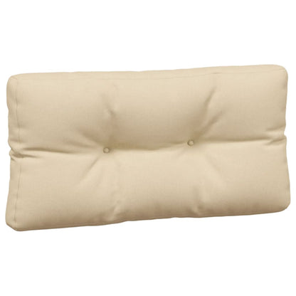 vidaXL Coussins de palette 7 pcs Tissu beige
