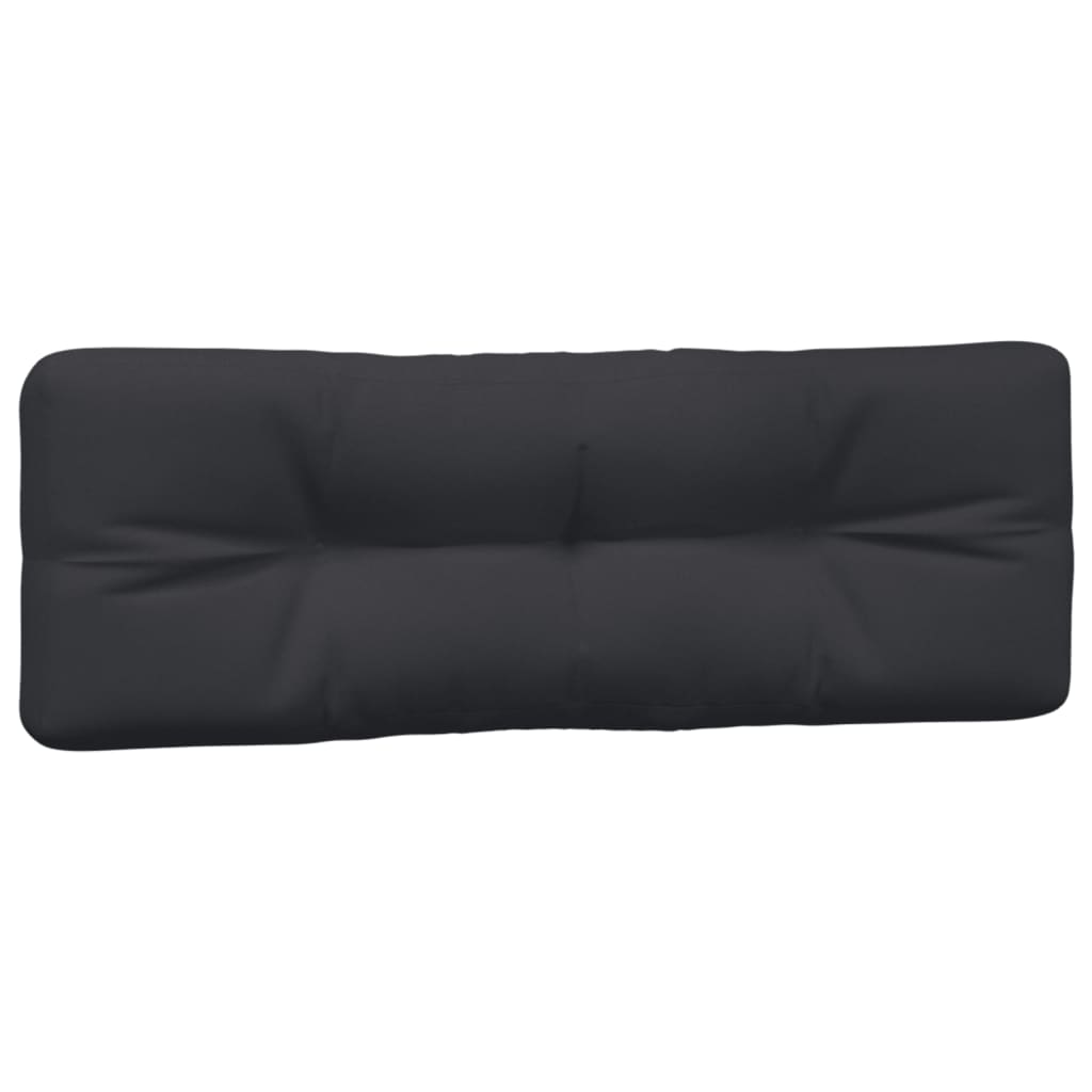 vidaXL Palettenkissen 7-tlg. Schwarz Stoff