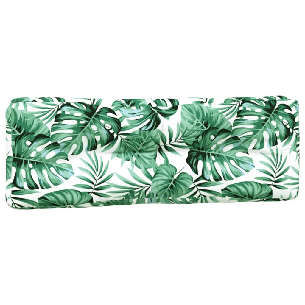 vidaXL Coussins de palette 7 pcs Motif feuilles Tissu