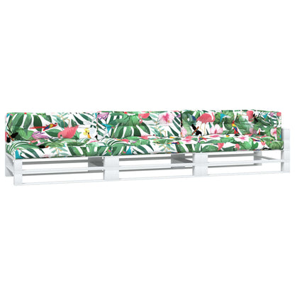 vidaXL Coussins pour palettes 7 pcs Tissu multicolore