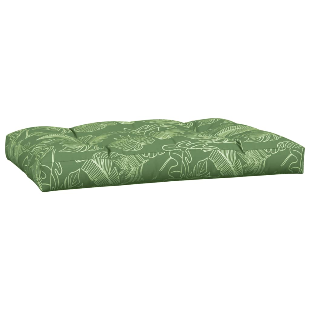 vidaXL Coussins de palette 7 pcs Motif feuilles Tissu