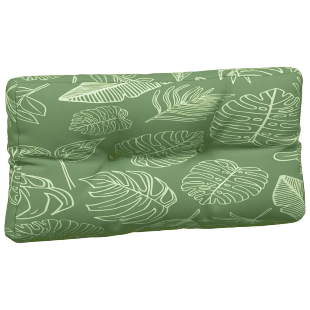 vidaXL Coussins de palette 7 pcs Motif feuilles Tissu