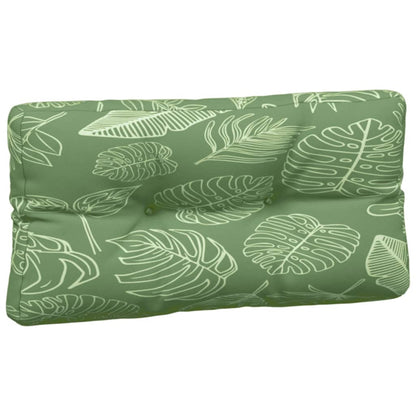 vidaXL Coussins de palette 7 pcs Motif feuilles Tissu