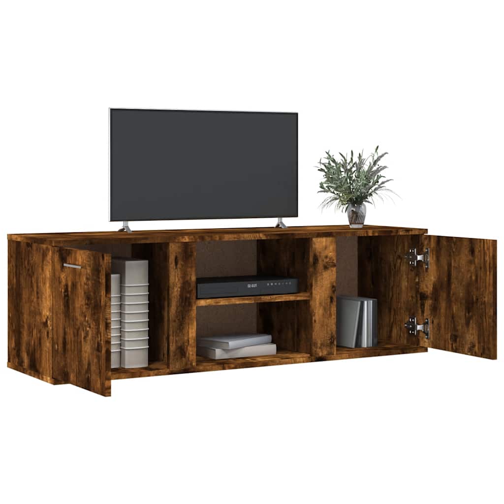 vidaXL TV-Schrank Räuchereiche 120x34x37 cm Holzwerkstoff