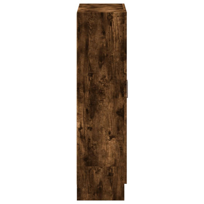 vidaXL Bücherschrank Räuchereiche 82,5x30,5x115 cm Holzwerkstoff