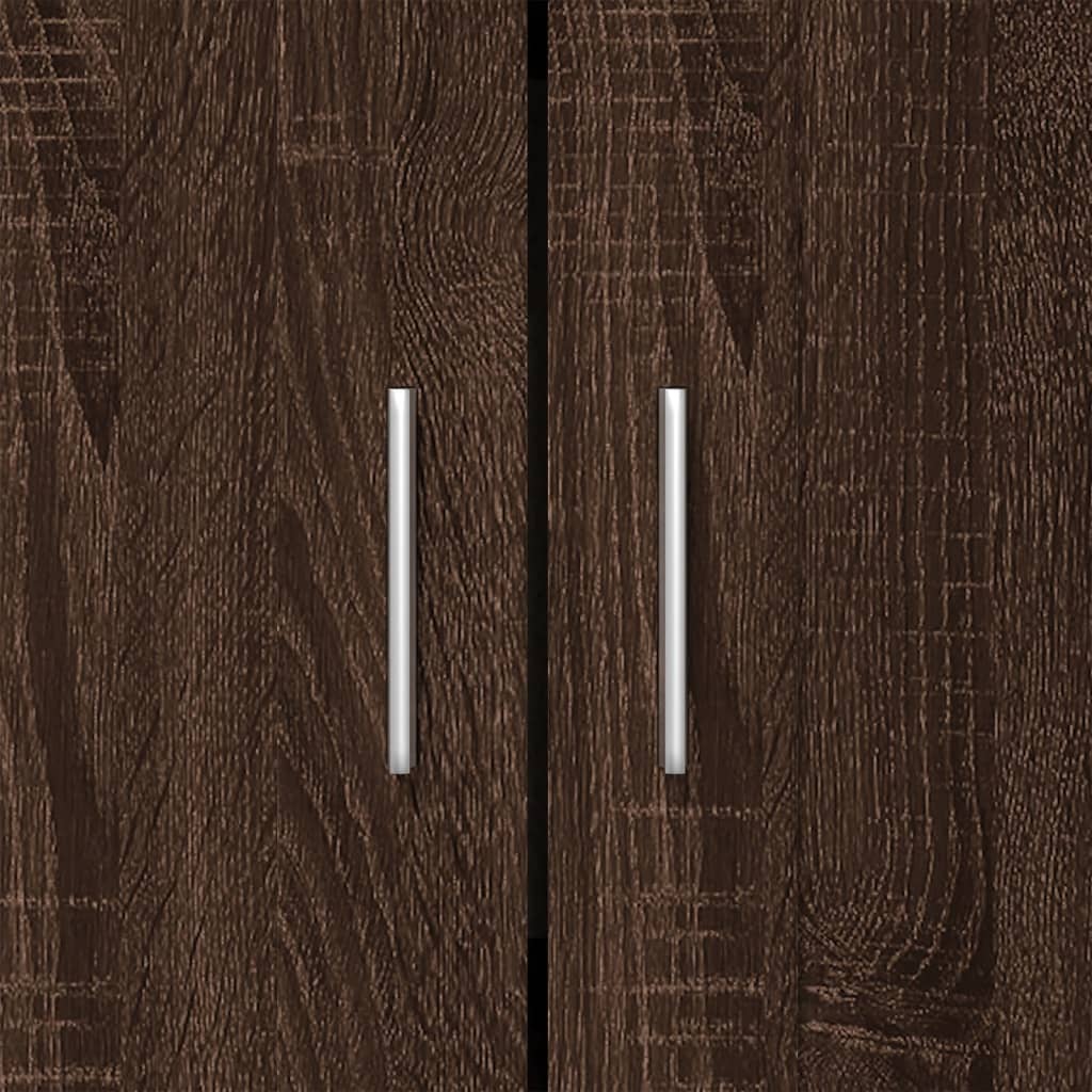 vidaXL Bücherschrank Braun Eichen-Optik 82,5x30,5x115 cm Holzwerkstoff