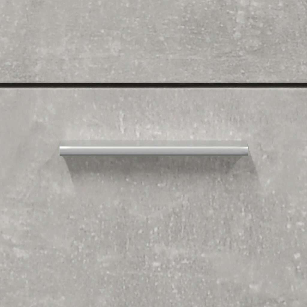 vidaXL Badschrank mit Spiegel Betongrau Holzwerkstoff