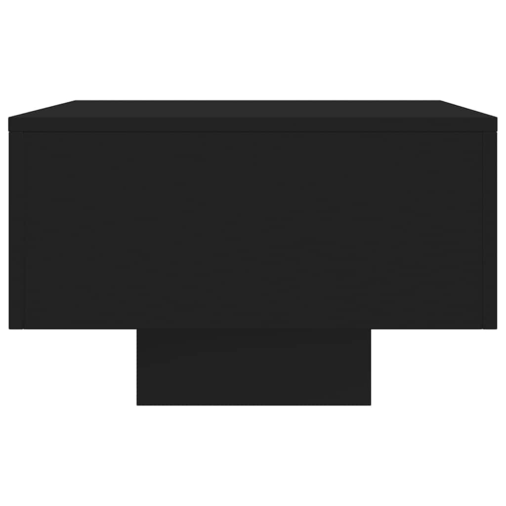 vidaXL Table basse noire 100x49,5x31 cm en bois d'ingénierie