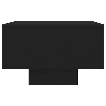 vidaXL Table basse noire 100x49,5x31 cm en bois d'ingénierie