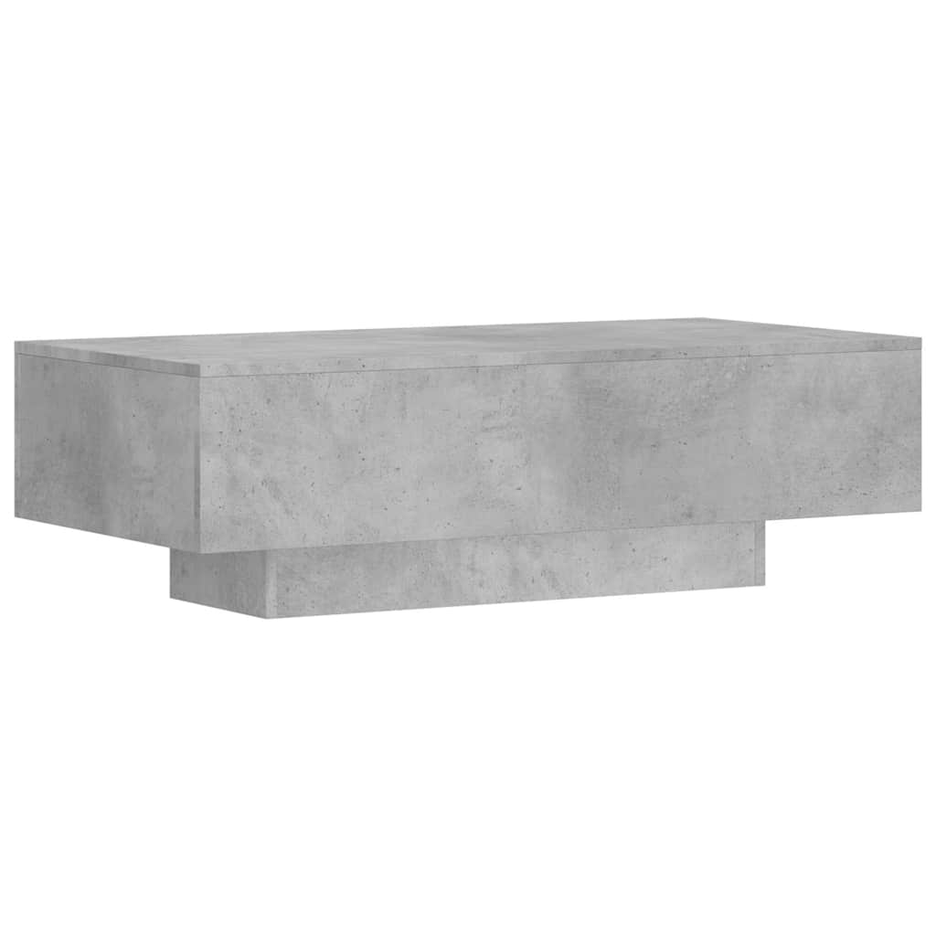 vidaXL Table basse gris béton 100x49,5x31 cm en bois d'ingénierie
