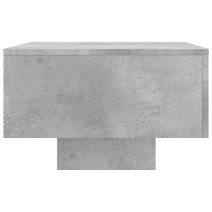 vidaXL Table basse gris béton 100x49,5x31 cm en bois d'ingénierie