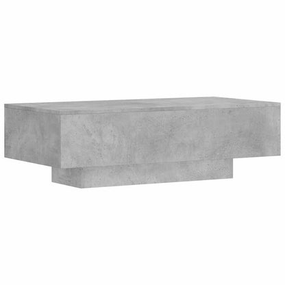 vidaXL Table basse gris béton 100x49,5x31 cm en bois d'ingénierie