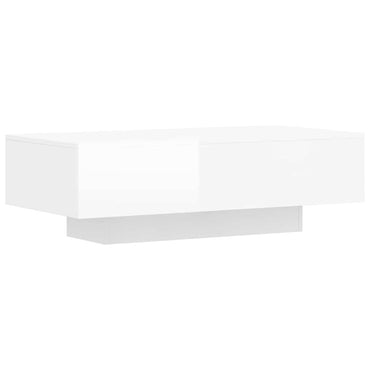 vidaXL Couchtisch Hochglanz-Weiß 100x49,5x31 cm Holzwerkstoff