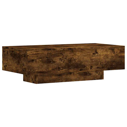vidaXL Table basse chêne fumé 100x49,5x31 cm en bois d'ingénierie
