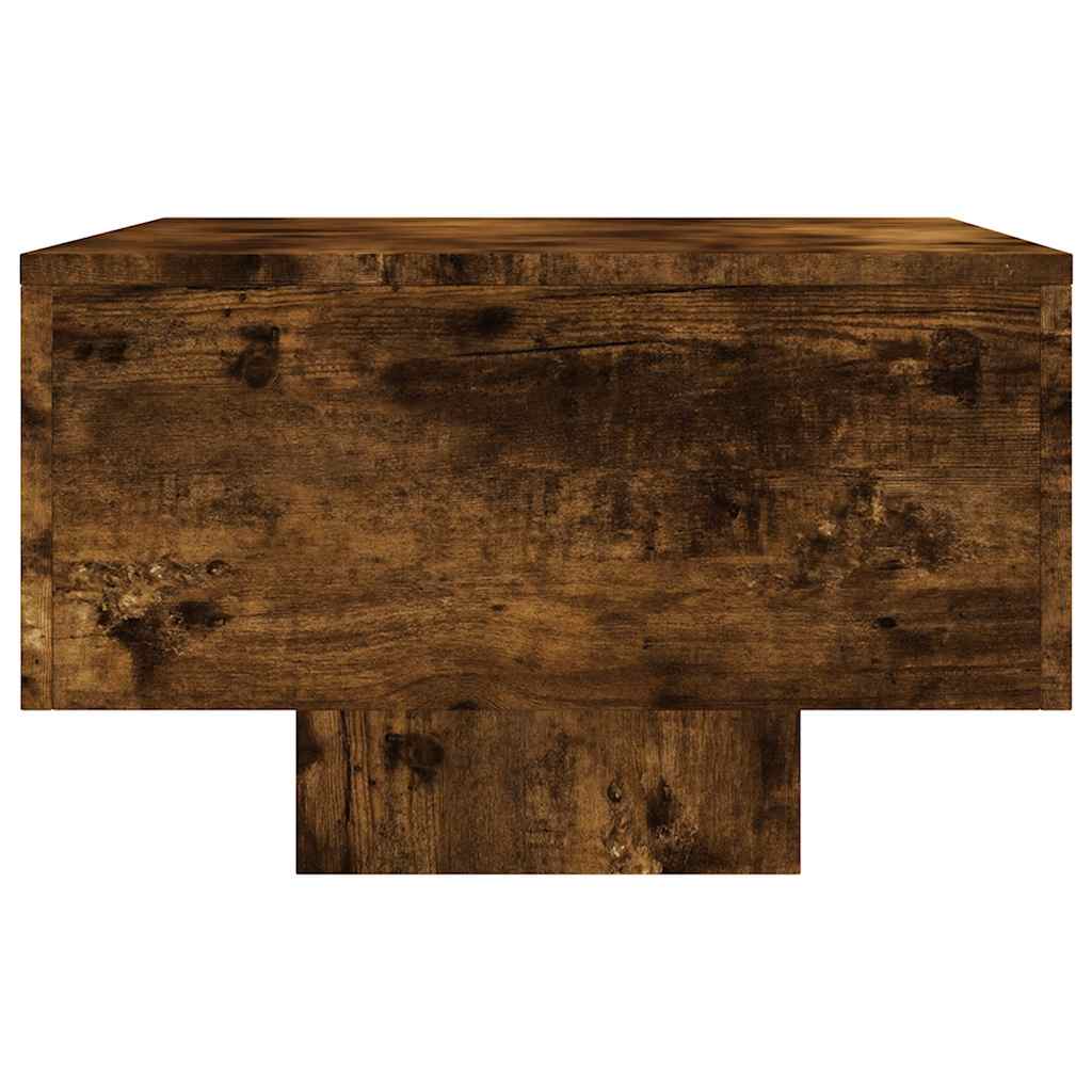 vidaXL Table basse chêne fumé 100x49,5x31 cm en bois d'ingénierie