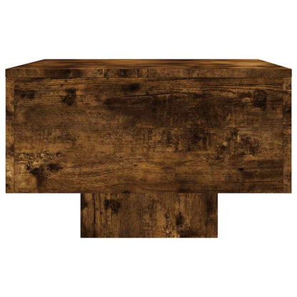 vidaXL Table basse chêne fumé 100x49,5x31 cm en bois d'ingénierie