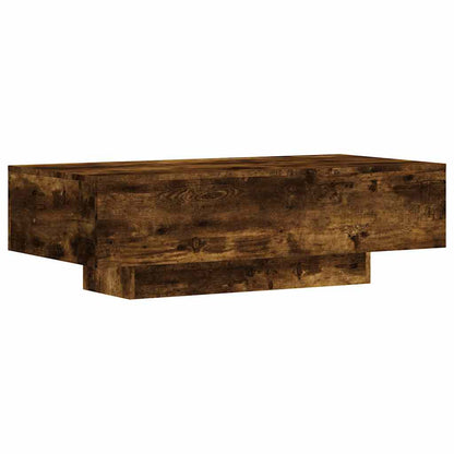 vidaXL Table basse chêne fumé 100x49,5x31 cm en bois d'ingénierie