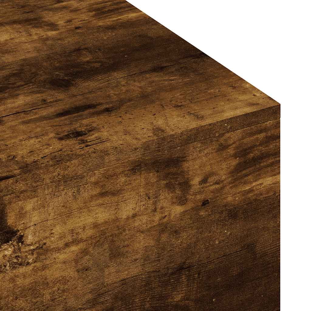 vidaXL Table basse chêne fumé 100x49,5x31 cm en bois d'ingénierie