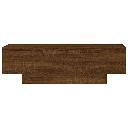 vidaXL Table basse brun aspect chêne 100x49,5x31 cm en bois d'ingénierie