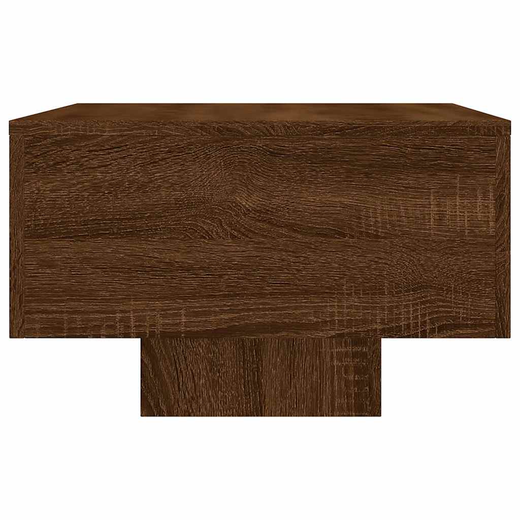 vidaXL Table basse brun aspect chêne 100x49,5x31 cm en bois d'ingénierie