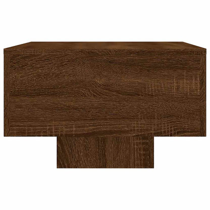 vidaXL Table basse brun aspect chêne 100x49,5x31 cm en bois d'ingénierie