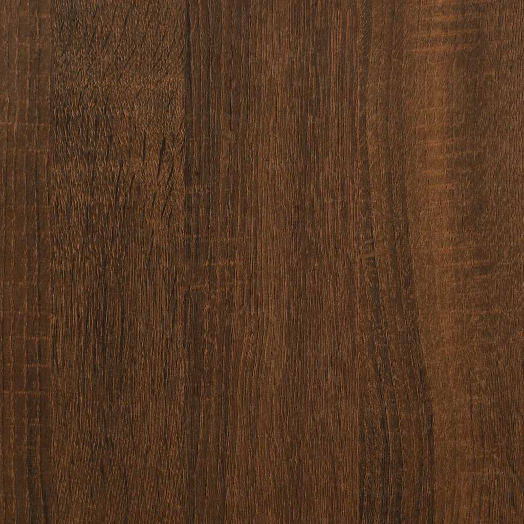 vidaXL Table basse brun aspect chêne 100x49,5x31 cm en bois d'ingénierie