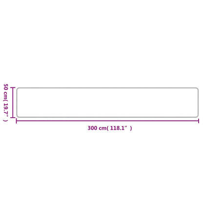 vidaXL Teppichläufer Sisal-Optik Platina 50x300 cm