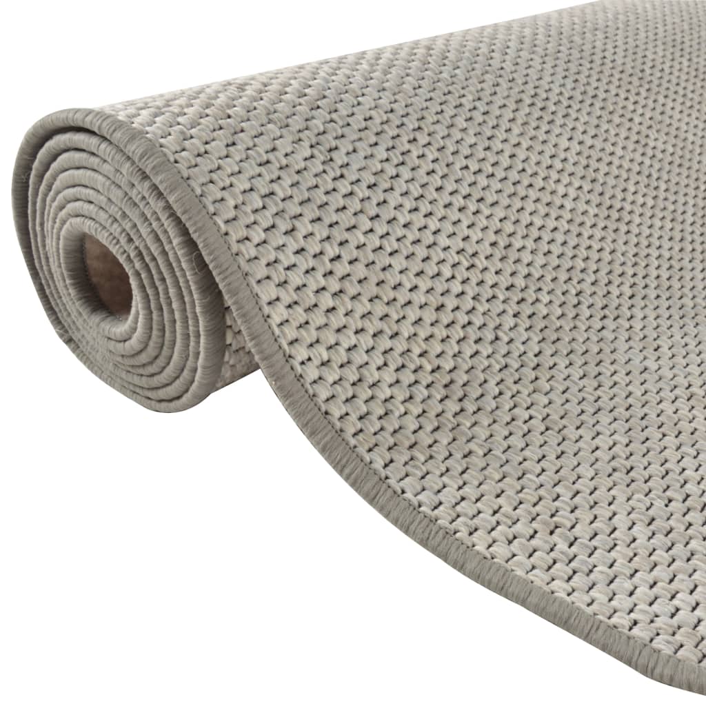 vidaXL Teppichläufer Sisal-Optik Platina 80x300 cm