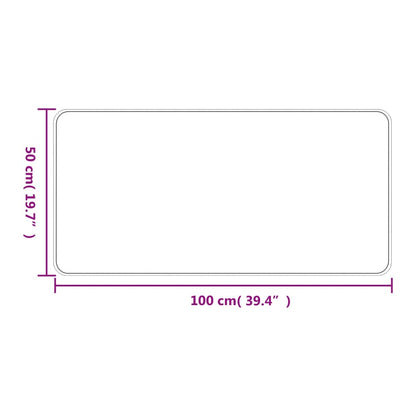 vidaXL Teppichläufer Sisal-Optik Anthrazit 50x100 cm