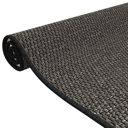 vidaXL Teppichläufer Sisal-Optik Anthrazit 50x150 cm